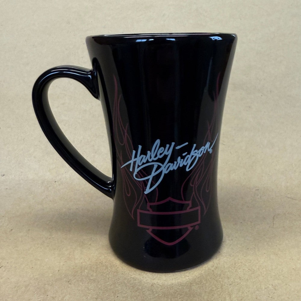 Harley Davidson with Purple Flames Tall Mug-2010